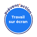 Logo Prévent'action Travail sur écran